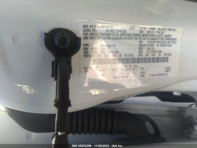 2016 Ford Focus, VIN: 1FADP3KE4GL407230