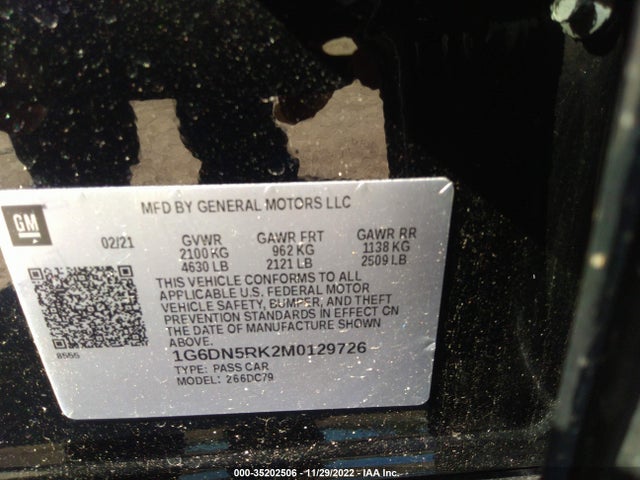 2021 Cadillac CT5, VIN: 1G6DN5RK2M0129726