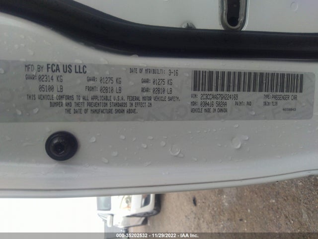 2016 Chrysler 300, VIN: 2C3CCAAG7GH224169
