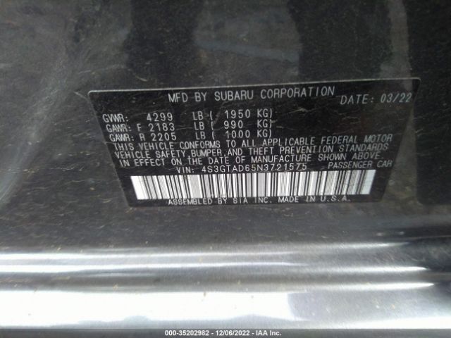 4S3GTAD65N3721575 Subaru Impreza Premium