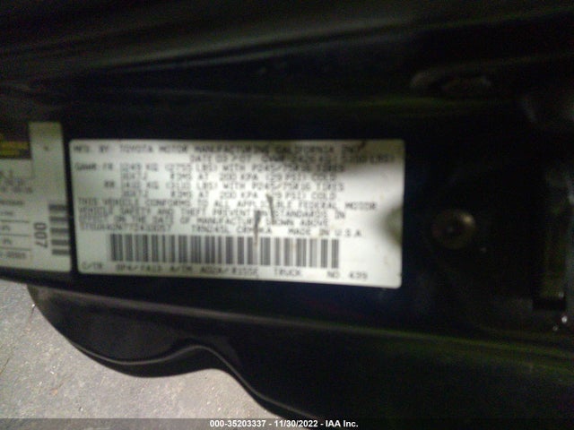2007 TOYOTA TACOMA VIN: 5TEUX42N77Z410057