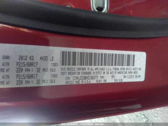 1C4NJCEB8HD186373 Jeep Compass High Altitude