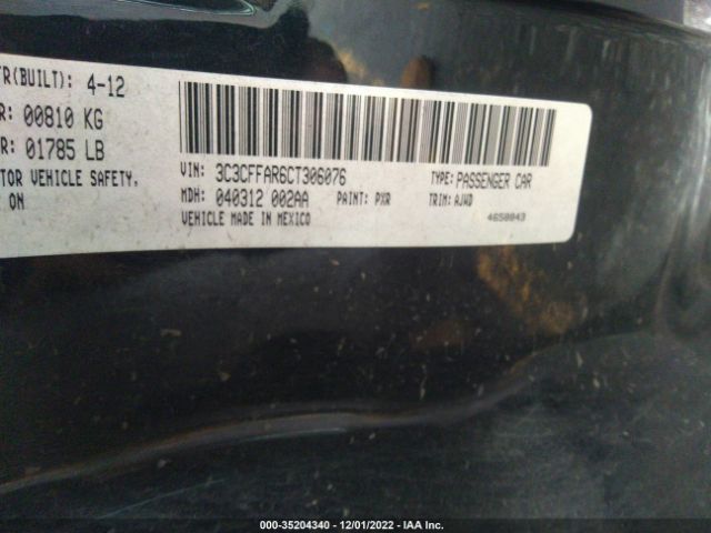 3C3CFFAR6CT306076 Fiat 500