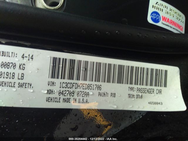 1C3CDFDH7ED851706 Dodge Dart Aero