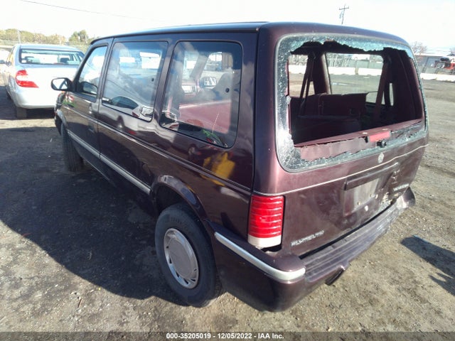 1992 PLYMOUTH VOYAGER VIN: 2P4GH2536NR763736