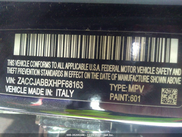 ZACCJABBXHPF68163 Jeep Renegade Altitude