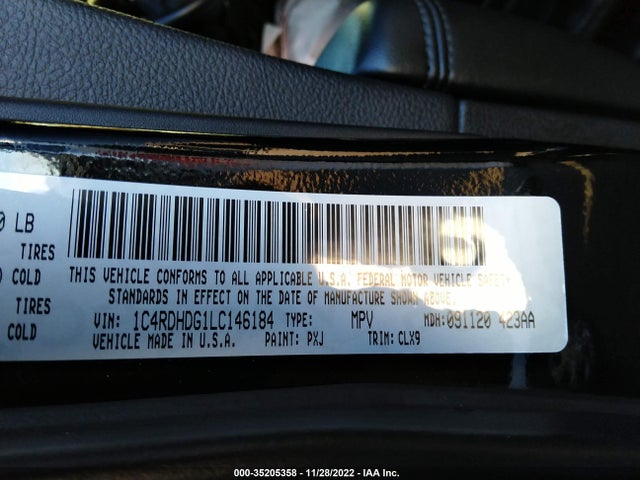 Dodge DURANGO GT 2020 1C4RDHDG1LC146184 Image 9