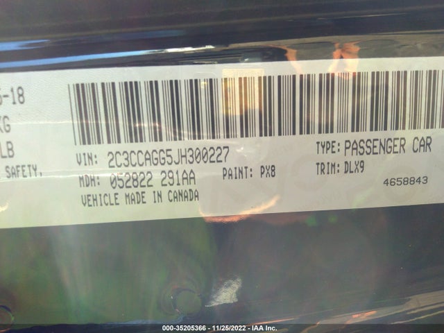 2018 Chrysler 300, VIN: 2C3CCAGG5JH300227