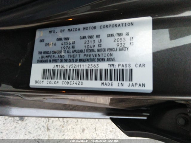 2017 Mazda 6, VIN: JM1GL1V52H1112563