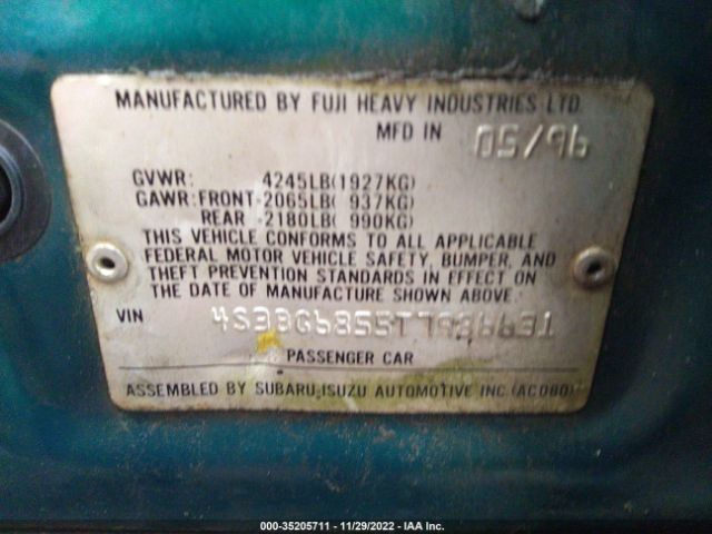 4S3BG6855T7986631 Subaru Legacy Outback