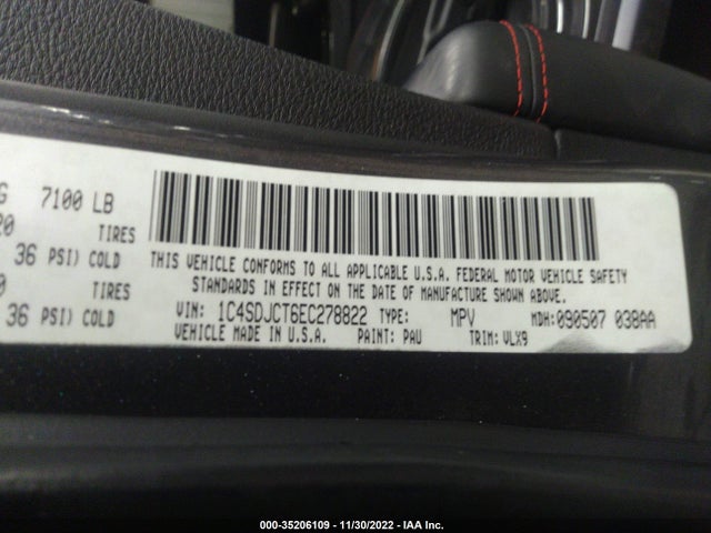 Dodge Durango R/t 2014 1C4SDJCT6EC278822 Image 9