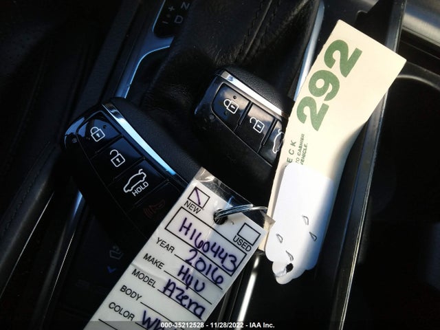 2016 Hyundai Azera, VIN: KMHFG4JG2GA513615