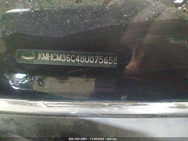 2008 HYUNDAI ACCENT GS VIN: KMHCM36C48U075658