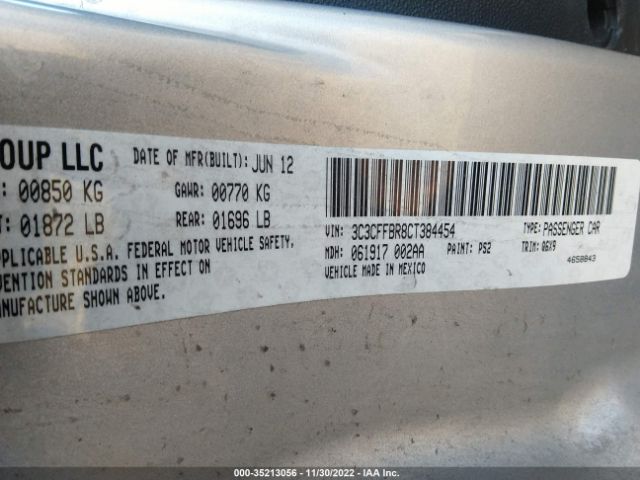 3C3CFFBR8CT384454 Fiat 500
