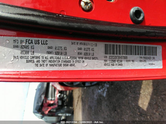 Dodge Challenger 2019 2C3CDZBT2KH573689 Image 21