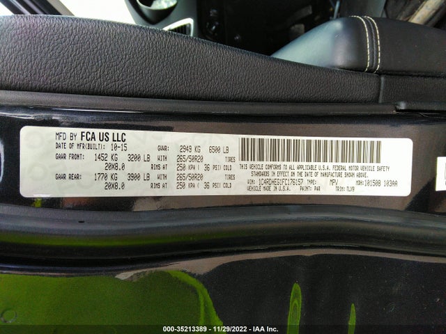 Dodge Durango Citadel 2015 1C4RDHEG1FC176157 Image 9