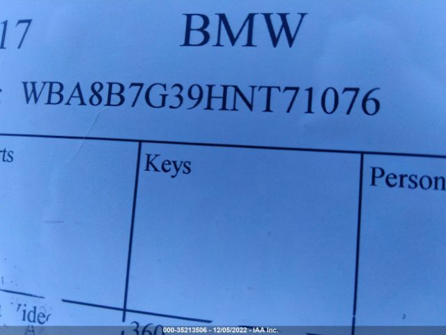 WBA8B7G39HNT71076 BMW 3 Series 340i Xdrive