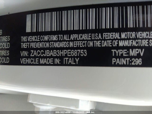 Jeep Renegade Sport 2017 ZACCJBAB3HPE68753 Image 10