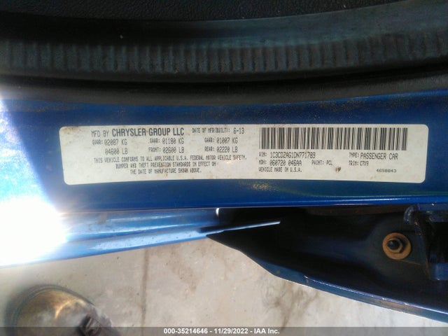 Dodge Avenger Se V6 2013 1C3CDZAG1DN771789 Image 10
