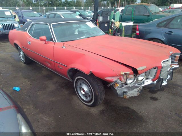 2F93H540883, 1972 Mercury Cougar on IAAI