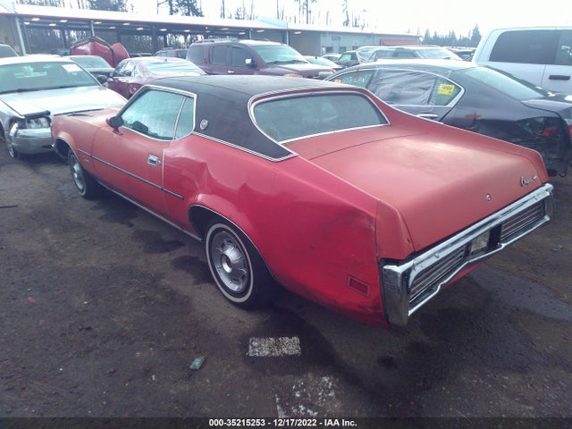 1972 MERCURY COUGAR VIN: 2F93H540883