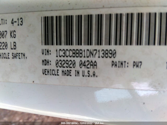 1C3CCBBB1DN713890 Chrysler 200 Touring