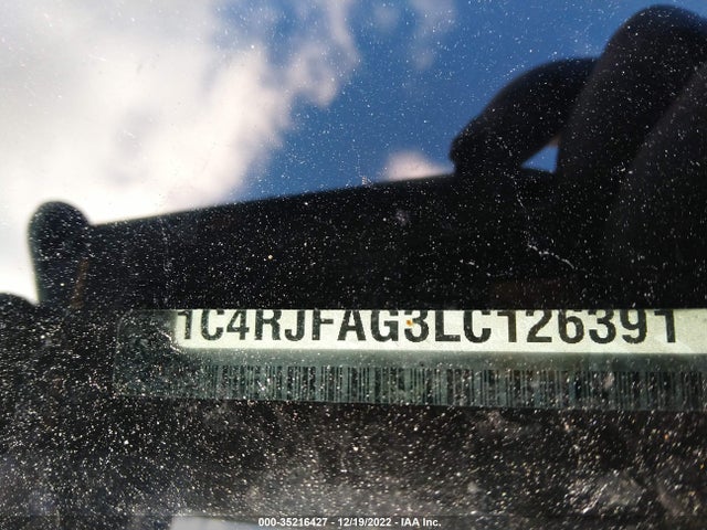 2020 JEEP GRAND CHEROKEE ALTITUDE VIN: 1C4RJFAG3LC126391