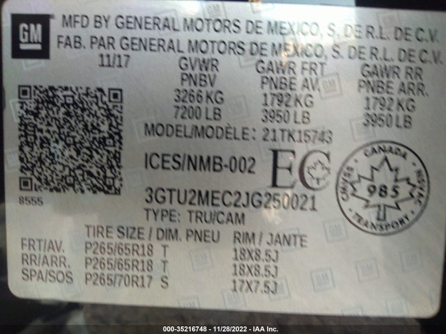 GMC Sierra 1500 Sle 2018 3GTU2MEC2JG250021 Image 9