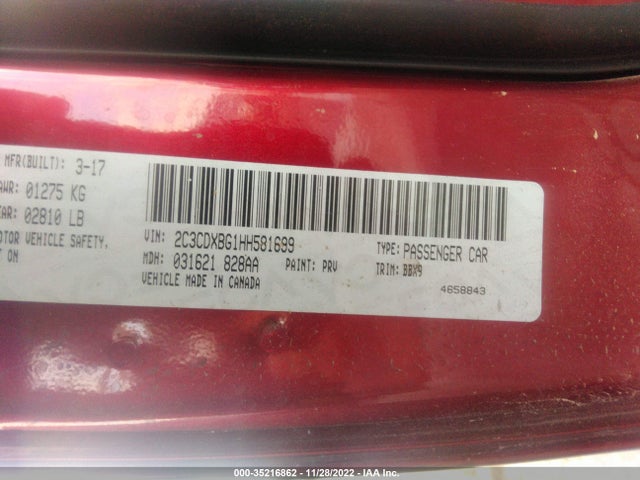 Dodge Charger Se 2017 2C3CDXBG1HH581699 Image 9