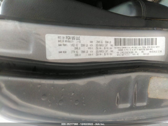 Dodge DURANGO LIMITED 2016 1C4RDJDG9GC301903 Image 14