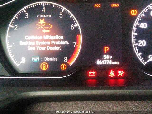 2019 HONDA ACCORD SEDAN SPORT 1.5T VIN: 1HGCV1F38KA014376
