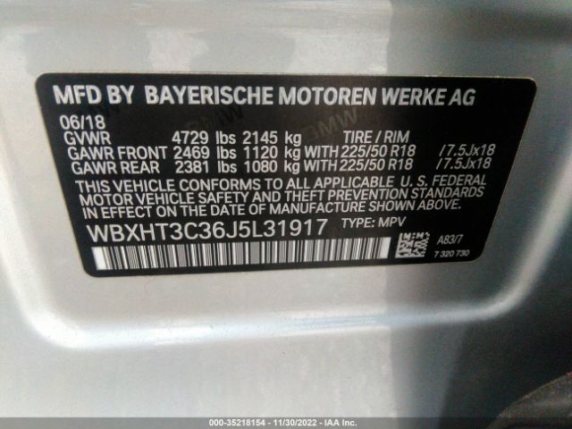 WBXHT3C36J5L31917 BMW X1 Xdrive28i