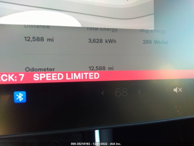2021 TESLA MODEL Y STANDARD RANGE VIN: 5YJYGDED2MF121458