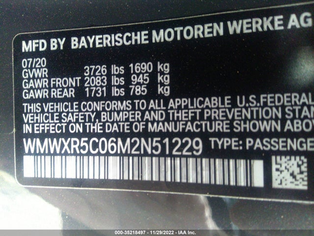 2021 Mini Hardtop, VIN: WMWXR5C06M2N51229
