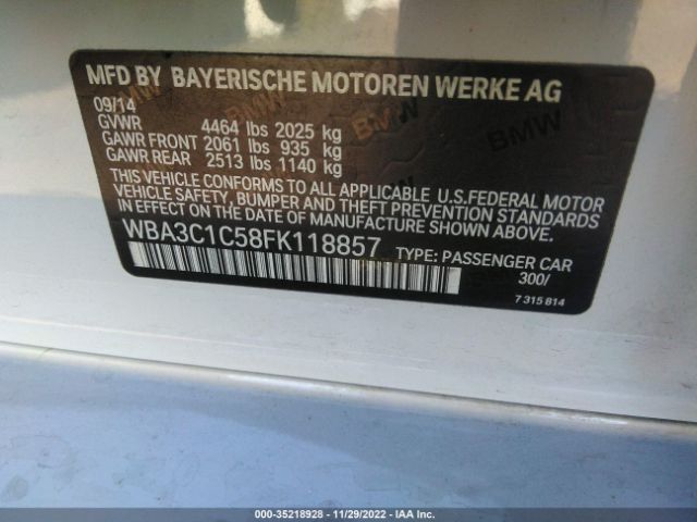 WBA3C1C58FK118857 BMW 3 Series 328i