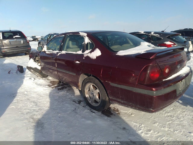 2002 CHEVROLET IMPALA LS VIN: 2G1WH55KX29341515