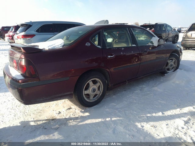 2002 CHEVROLET IMPALA LS VIN: 2G1WH55KX29341515