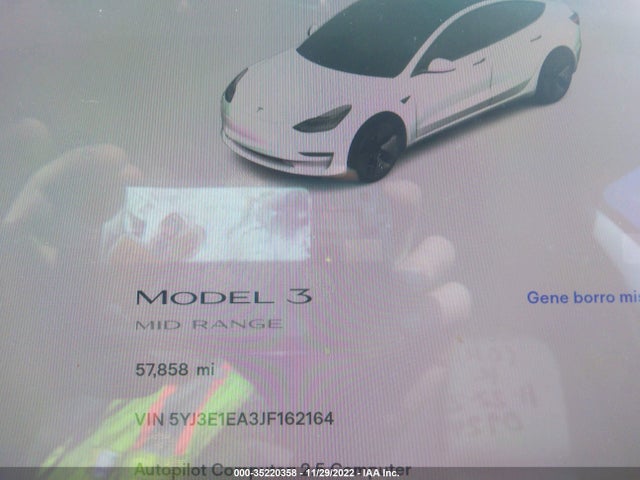 Tesla Model 3 Range Battery 2018 5YJ3E1EA3JF162164 Image 7
