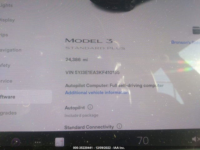 Tesla Model 3 Range 2019 5YJ3E1EA3KF410155 Image 8