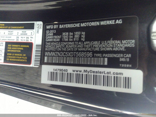 WMWZN3C5XDT568596 Mini COOPER CONVERTIBLE