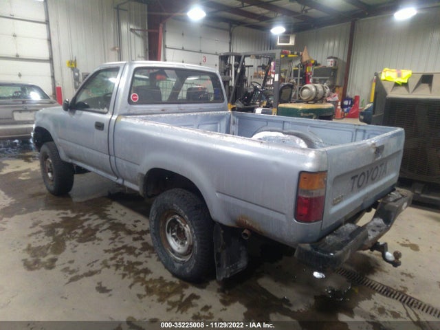 1991 TOYOTA PICKUP 1/2 TON SHT WHEELBASE DLX VIN: JT4RN01P4M0019337