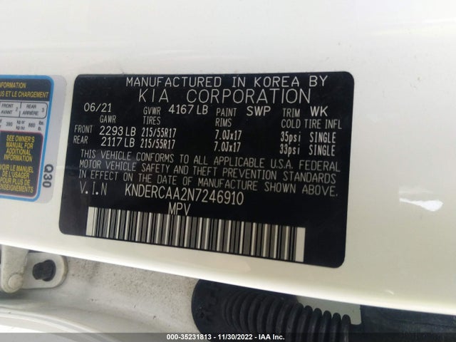 2022 Kia Seltos, VIN: KNDERCAA2N7246910