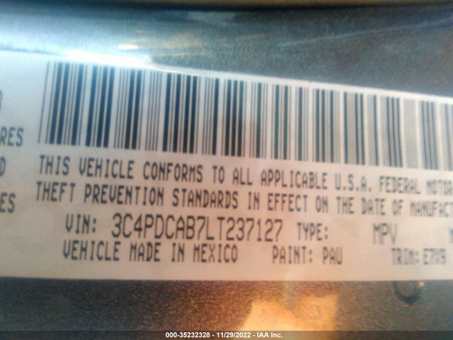 Dodge Journey Se Value 2020 3C4PDCAB7LT237127 Image 9