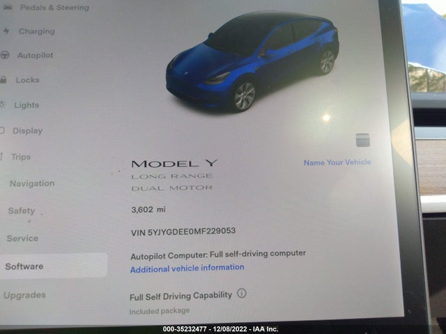 Tesla Model Y 2021 5YJYGDEE0MF229053 Image 7