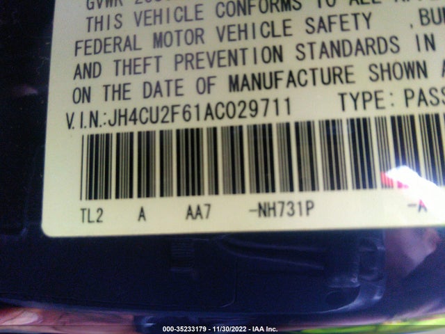 Acura TSX 2010 JH4CU2F61AC029711 Image 10