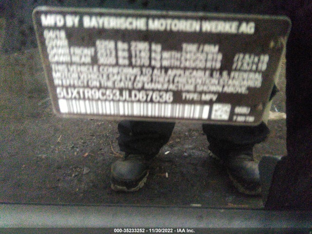 2018 BMW X3, VIN: 5UXTR9C53JLD67636