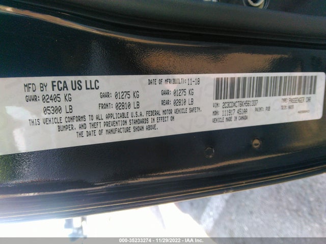 Dodge CHARGER R/T 2019 2C3CDXCT6KH561337 Image 9