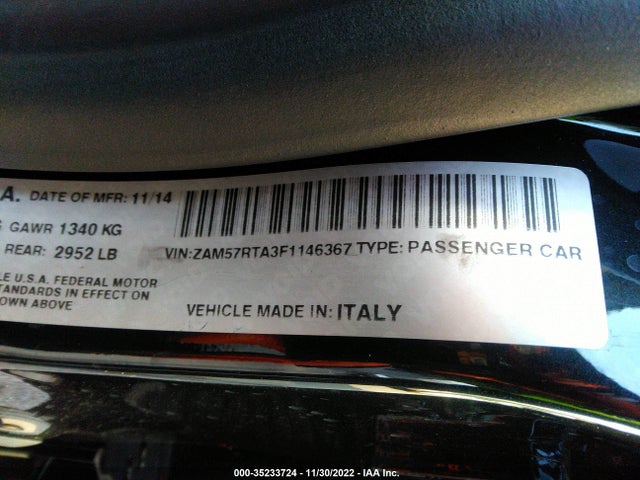 Maserati Ghibli 2015 ZAM57RTA3F1146367 Image 10