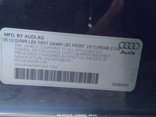 Audi A8 L 2012 WAURVAFD4CN037243 Image 9