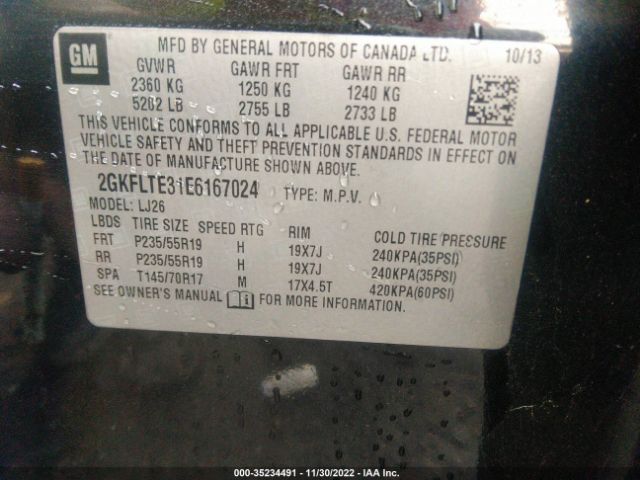 2GKFLTE31E6167024 GMC Terrain Slt